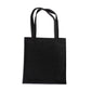 Custom Logo Printed Black Cotton Tote Bags - 330 GSM  - Size 14" by 16"