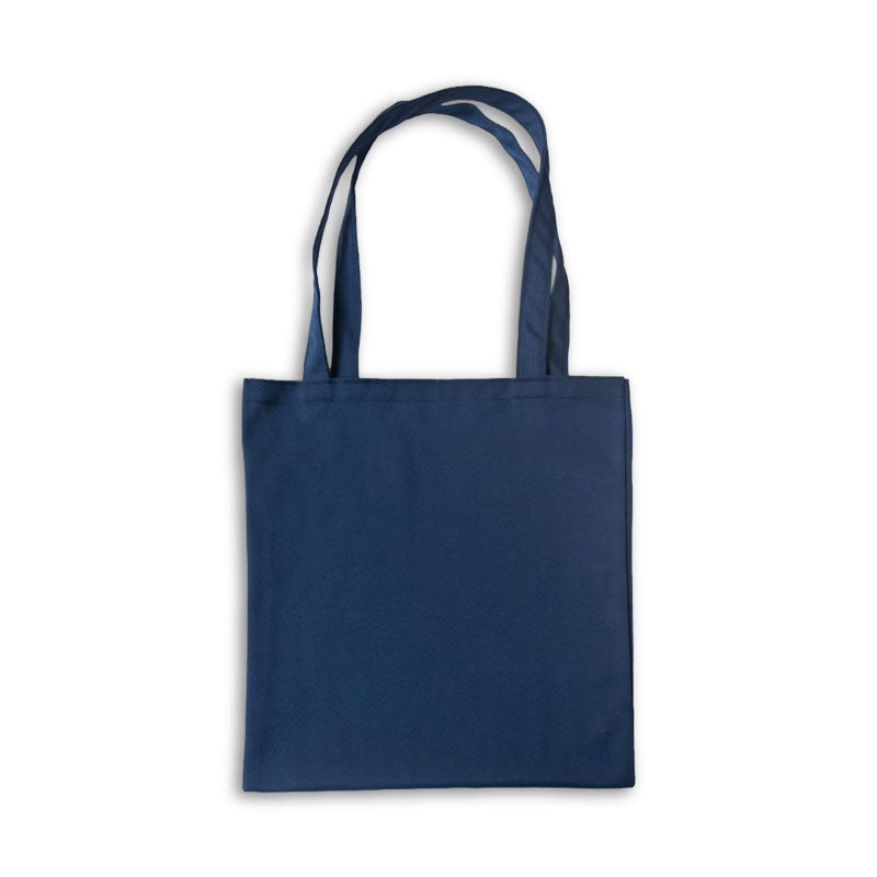 Plain Navy Blue Cotton Tote Bags - 330 GSM  - Size 14" by 16"