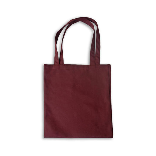 Plain Maroon Cotton Tote Bags - 330 GSM  - Size 14" by 16"