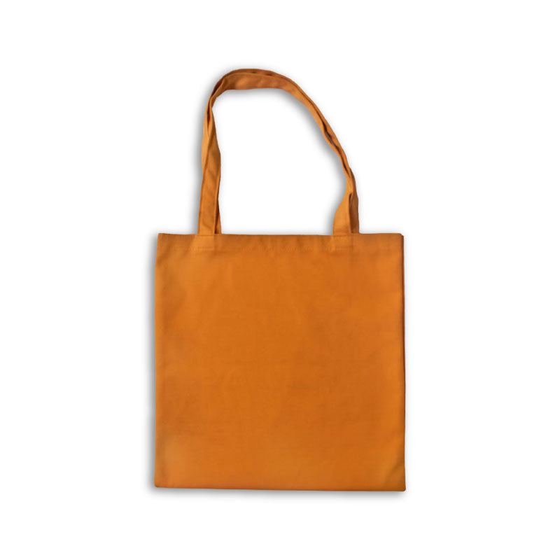 Plain Yellow Ochre  Cotton Tote Bags - 330 GSM  - Size 14" by 16"