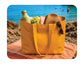 Plain Yellow Ochre  Cotton Tote Bags - 330 GSM  - Size 14" by 16"