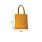 Custom Logo Printed Yellow Ochre Cotton Tote Bags - 330 GSM  - Size 14" by 16"