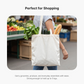 Custom Logo Printed Off White Cotton Tote Bags - 330 GSM  - Size 14" by 16"