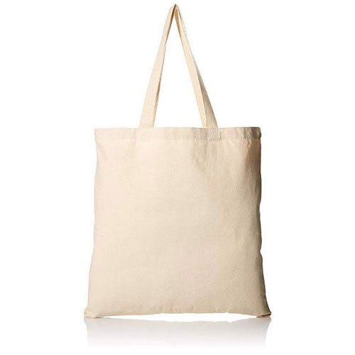 Plain Off White Cotton Tote Bags - 330 GSM  - Size 14" by 16"