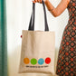Cotton Canvas Quirky English Quote Printed Unisex Tote Bag - "Which is your favorite color"