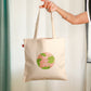 Cotton Canvas Quirky English Quote Printed Unisex Tote Bag - "Born To Grow"