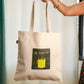 Cotton Canvas Quirky My Bucket List drawing Printed Unisex Tote Bag