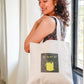 Cotton Canvas Quirky My Bucket List drawing Printed Unisex Tote Bag