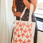 Cotton Canvas Quirky Mushrooms drawing Printed Unisex Tote Bag