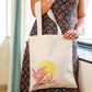 bag with a design of Sun and leaves